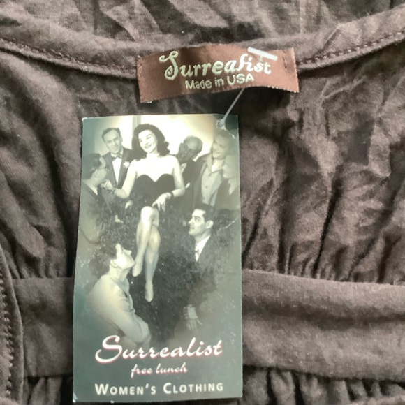 NWT Surrealist Free Lunch Nolan Asymetrical Tank Dress Size M Raw Hem - Picture 8 of 10